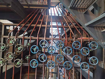 同江市生物质项目部锅炉疏水管道阀门安装布置